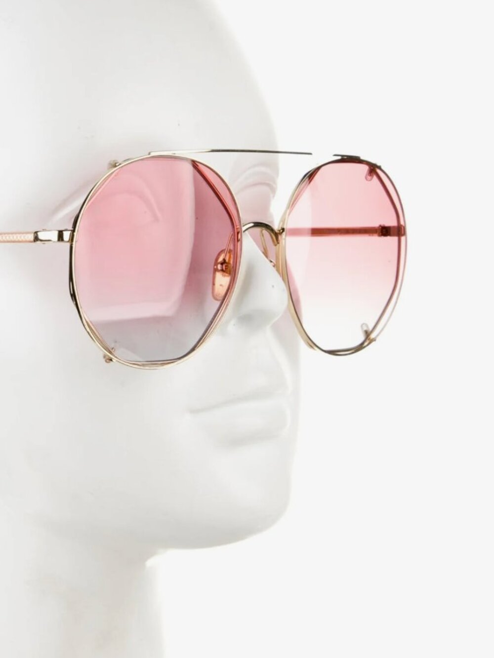 Chloe Sunglasses CH0041S 004 Gold Red Gradient